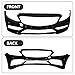 Complete AMG-Style Front Bumper Conversion Kit Compatible with 2015-2021 Mercedes Benz W205 C-Class and C63 Style Facelift