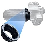 Alta calidad: fabricación profesional, exquisita mano de obra, este adaptador de lente de cámara está hecho de aleación de aluminio de alta calidad, duradero, no se deforma, también con resistente a la corrosión y brillante. Método de extinción: pintura mate de lente de grado profesional en la pared interior. Revestimiento externo: proceso de oxidación dura de parte negra, parte de plata compuesto.