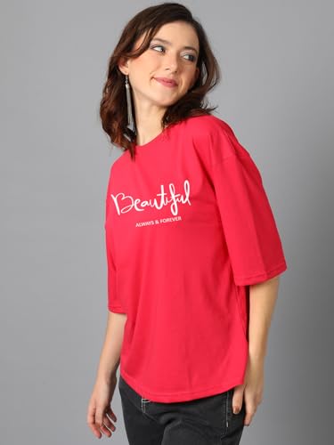 Image of KOTTY Quirky Printed T-Shirt for Women | Fun & Playful | Casual Chillwear