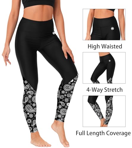 Image of AOBUTE Women Swim Pants UPF 50+ Rash Guard Pants High Waisted Swimming Leggings
