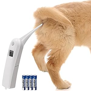 Pet Veterinary Thermometer, Pet Accurate Fever Detection Thermometer, Animal Temperature Monitor, Fast Read Digital Veterinary Thermometer for Dog, Cat, Horse, Pig, Rabbit, Hamster, Guinea Pig.