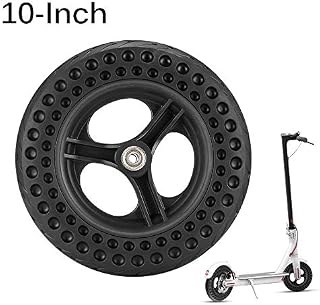 Konesky 10 inch Electric Scooter Tire,Black Non-Slip Hollow Non-Pneumatic Electric Scooter Tyre Replacement