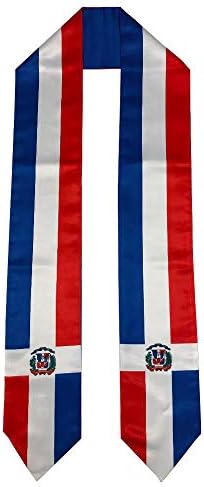 DR Dominican Republic Flag Graduation Stole/Sash/Scarf