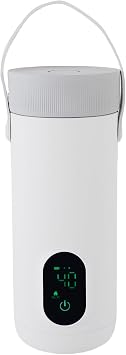 Sanpyl Travel Electric Kettle, 350ml Portable Cordless Small Tea Coffee Kettle, Constant Temperature, USB Rechargeable Hot Water Boiler, 304 Stainless Steel