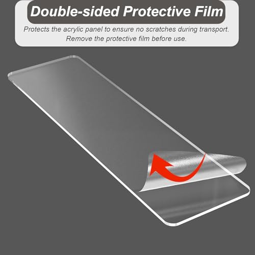 Extension de rebord de fenêtre en acrylique transparent auto-adhésive