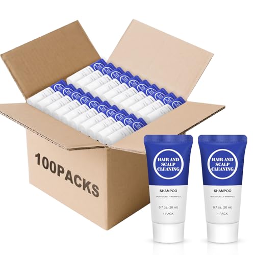 Travel Size Shampoo Mini Shampoo Gel Set Trial Bulk 0.7 Fl Oz (Pack of 100)