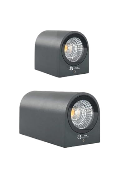 Jiya Enterprises LED K - Light Double Wall Light | 85_265V Scratch Resistant 5W Hallway Lamp Cylindrical Rustproof Aluminum Case with Connection Wire for Indoor and Outdoor White Light