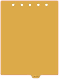 Carstens - Heavy Duty Volunteers Plastic Ring Binder Dividers, Bottom Tab, 1/9 Cut, Tab 6 Position, US Letter, Pack of 10, (2623-14) - Ideal Medical Chart Dividers for 3 Ring Binders