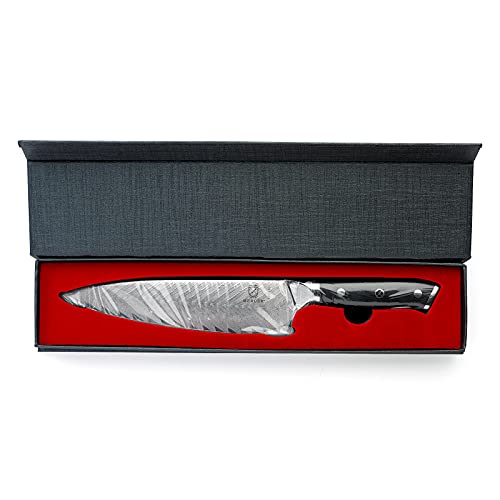 Mercer Culinary M13780 Premium Grade Super Steel, 8-Inch Chef's Knife w/Leaf Pattern Blade, G10 Handle by Mercer Culinary - Image 6
