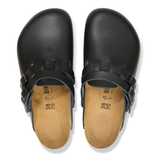 BIRKENSTOCK Kay Pro Leather Clogs - High Quality Unisex Casual and Work Shoes for Medicine, Catering and Service, black, 41 EU Schmal4