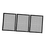 ORFOFE 3 Stück Antihaft BBQ Grillmatten aus lebensmittelechtem PTFE hitzebeständig wiederverwendbare Grillmatte für Gas Elektro und Holzkohlegrills leicht zu Wiederverwendbar