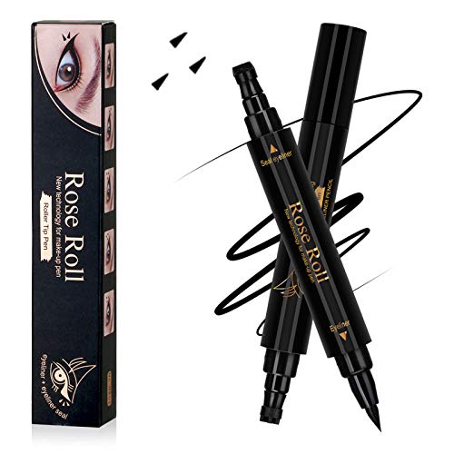 2 in 1 Eyeliner Stamp Winged ,Waterproof and Smudge proof Double-headed Pens Eyeliner Stamp. Perfect Wing Cat Eye Stamp