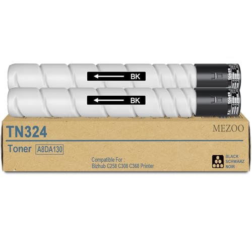 Image of TN-324 TN324 Black Toner Cartridge Compatible for TN324K A8DA130 Toner