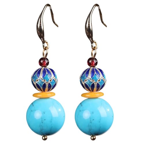Boucles d'oreilles ethniques rétro et chic en argent antiallergique pour femme