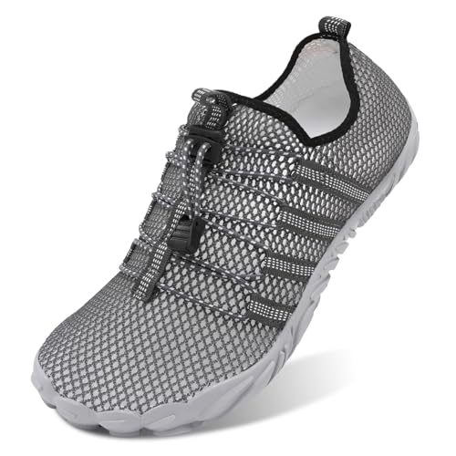 Image of L-RUN Barefoot Water Shoes Women Mens Aqua Sock Athletic Hiking Water Sports Shoes for Swim Beach Pool Sand Diving Walking
