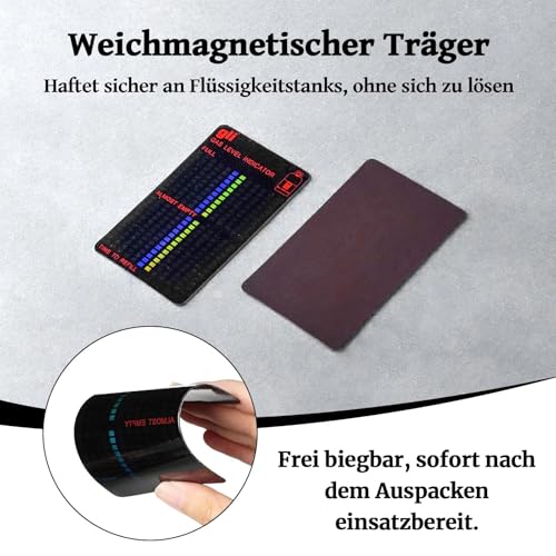AJKQNMA 2 Stück Magnetische FüLlstandsanzeige, Gas Gasstand-Anzeiger, Gaskartuschen Anzeiger Flasche Gasanzeiger, Gasflaschen FüLlstandsanzeige Für Propan-Gas und Butangasflaschen