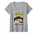 Venezuela España Bandera Venezolana España Moño Desordenado Camiseta Cuello V
