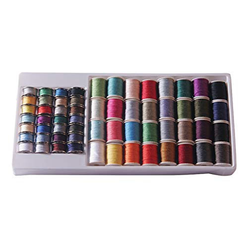 Yihaifu 60pcs / set Sewing Thread Set Household Crafting Machine Discussie Electric Crafting Naaimachine Metal Klossen… - Image 5