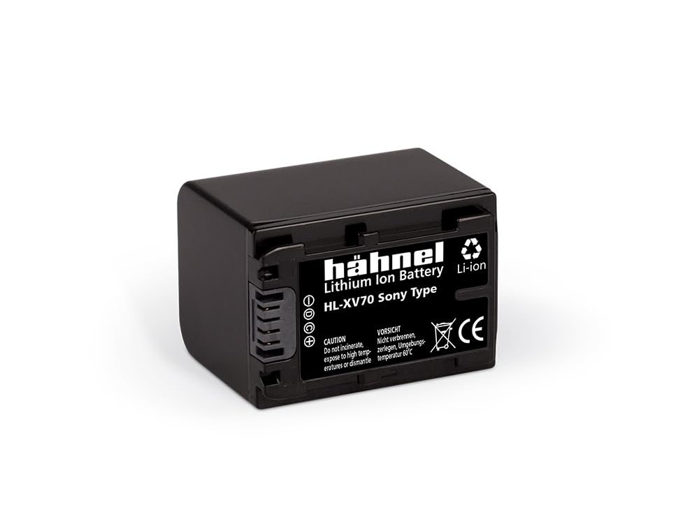 Hähnel HL-XV70 - Batteria agli ioni di litio per Sony NP-FV70, colore: Nero