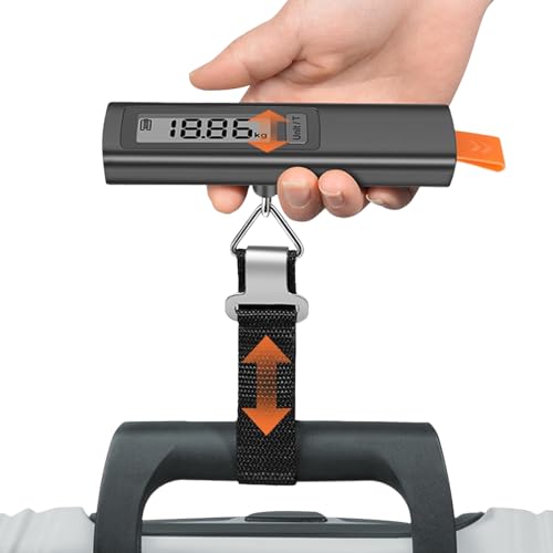 jamgeery Báscula para equipaje,Pesaequipajes Portátil con Pantalla LCD - para Mochileros Camping Senderismo Aeropuerto Embalaje de Vacaciones | Para Viajes, Mochileros, Acampada, Empaque, Crucero Y jamgeery Báscula para equipaje,Pesaequipajes Portátil con Pantalla LCD - para Mochileros Camping Senderismo Aeropuerto Embalaje de Vacaciones | Para Viajes, Mochileros, Acampada, Empaque, Crucero Y