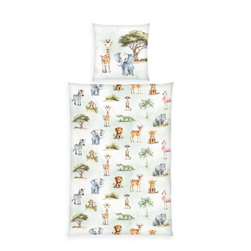 Herding Bettwäsche Safari, Young Collection, Kopfkissenbezug ca. 80 x 80...