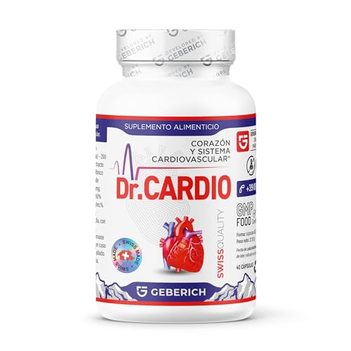 Suplemento Dr.Cardio – Apoyo Cardiaco y Bienestar Circulatorio – con Extracto de Espino Blanco, Arándano Rojo y Coenzima Q10 – 30 Cápsulas