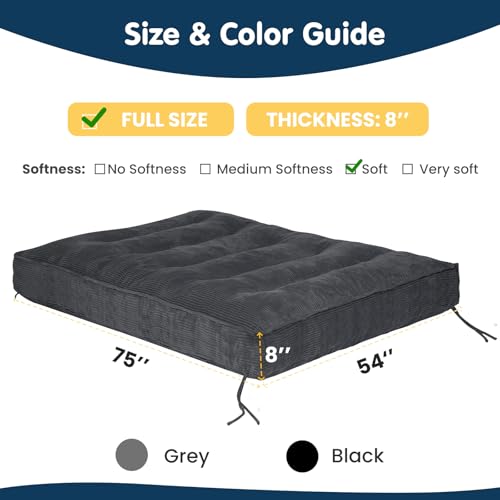 Winzoo 8 Inch Futon Mattress Full Size thumbnail 2