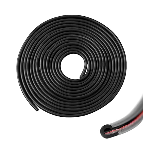 5M Protection Portiere Voiture en Forme de U, Protection de Bord de Portière de Voiture Garniture de Bord sans Colle en Caoutchouc Anti-Collision Protéger...