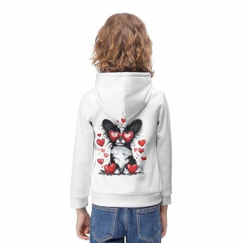 Enfants imprimé 3D pull avec grande poche chaton mignon