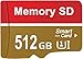 Tarjeta Micro SD, 512GB Tarjeta de Memoria Alta Velocidad Memory Card Gran Capacidad SD Card para Cámaras, Teléfonos, Dash CAM