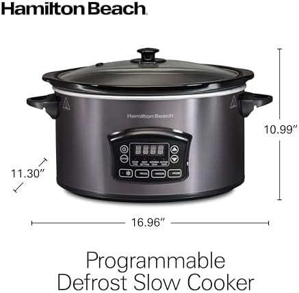 Hamilton Beach Programmable Defrost Slow Cooker 33768G