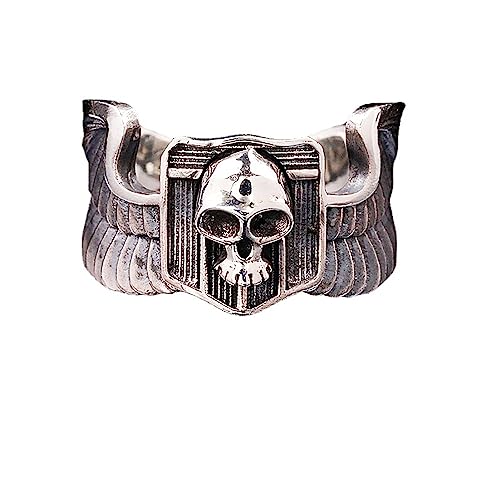 Bague tête de mort femme style vintage gothique et cristaux