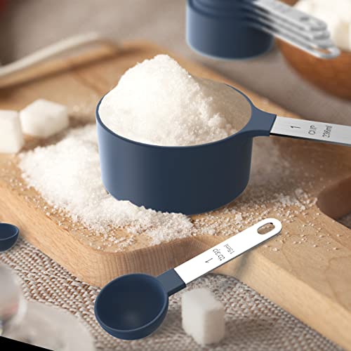 image for TILUCK Measuring Cups & Spoons Set, Stackable Cups and Spoons, Nesting