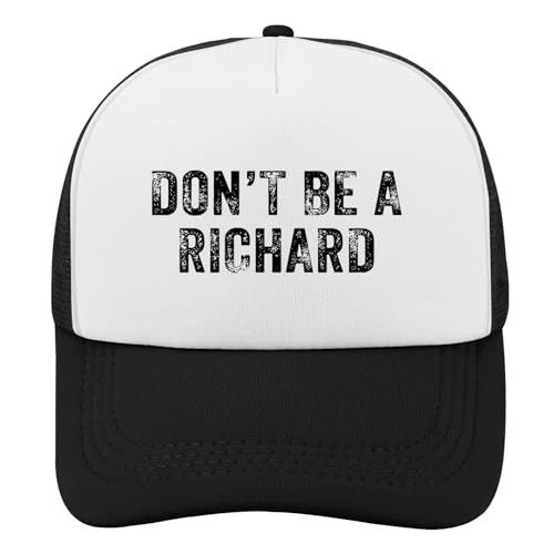 WHAUTVDR Don't Be Such A Richard Hat Funny Trucker Hats Women Fashion Baseball Hat Funny Gifts for Men
