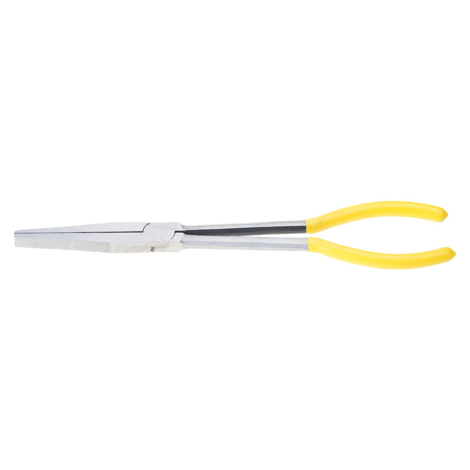 Tsophreniq Extended Flat Mouth Reach Hose Grip Pliers 11Inches Long Nose Hose Gripper Plug Boot Removal Serrated Jaw Plug Wire Plier Boot For Car