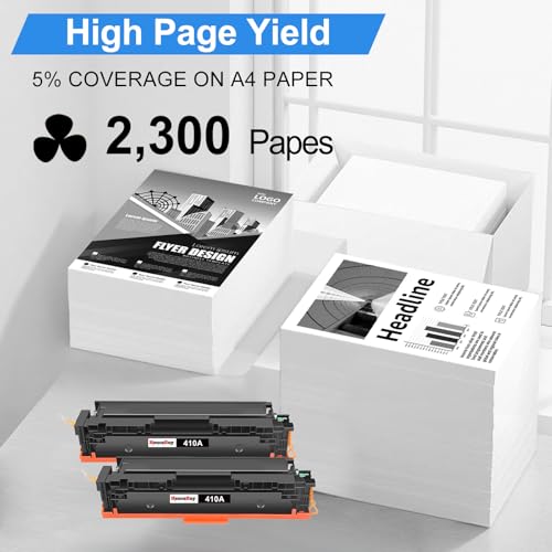 Image of 410A Black Toner Cartridge Replacement for HP 410A CF410A
