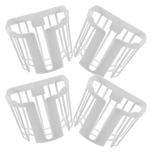 Milisten 4pezzi Cestini Portafiori Da Appendere Al Muro Vasi Per Piante in Plastica Contenitori Sospesi Ganci Per Ringhiere Di Veranda Balcone Giardino