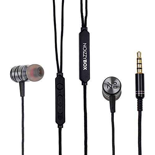 Image of NB NOIZZYBOX Go Series Extra bass in-Ear Metallic Headphones with mic (Silver)
