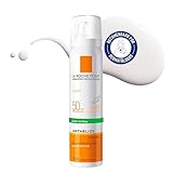 La Roche Posay Bruma facial SPF50, Anti-Brillos, Hidrata y Protege, Acabado Invisible, Con Fragancia, Apta para Pieles Sensibles, Anthelios, Invisible, 75 ml