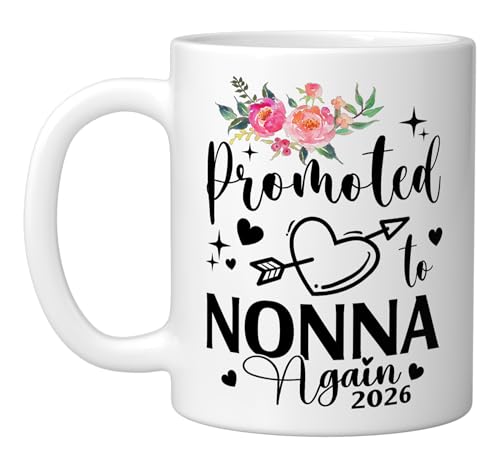 Taza de cerámica blanca con diseño floral capacidad 11 oz miniatura 1
