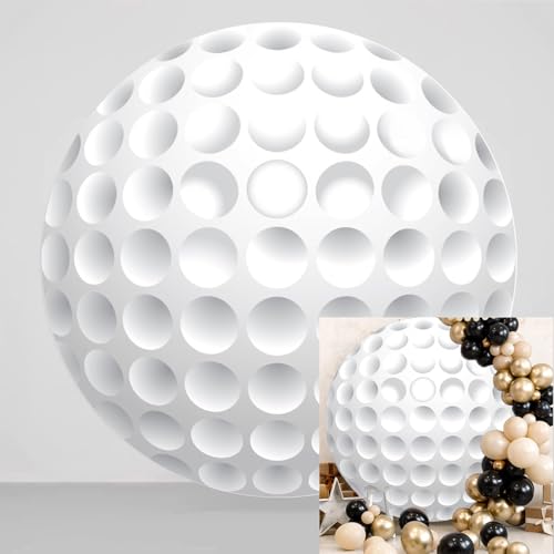 Yeele 4ft Golf Round Backdrop Cover White Golf Ball Match