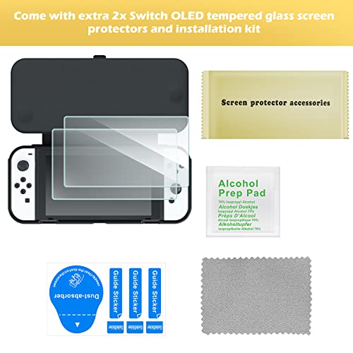 Procase フリップケース「フィルム２枚付き」、スリム ソフトTPU カバー 耐衝撃 保護カバー‐ブラック