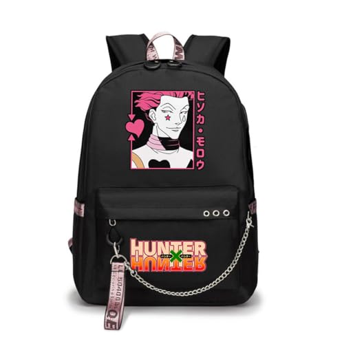 LKY STAR Hunter X Hunter Merch Anime Hisoka Rucksack Große Kapazität Backpack für Herren Damen