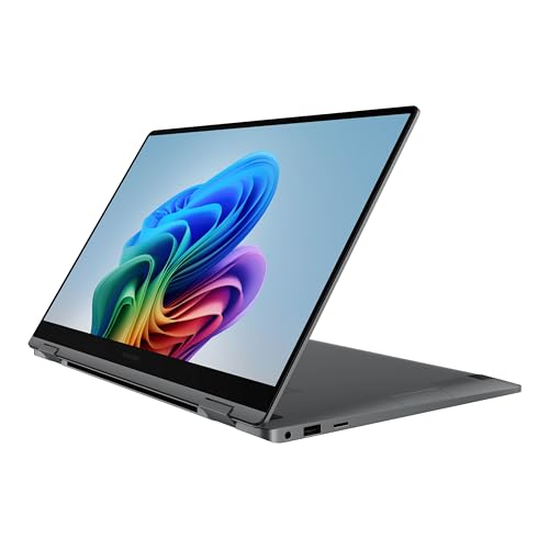SAMSUNG 15.6" Galaxy Book5 360 Copilot+ PC, AI Business Laptop, Windows 11 Pro, Intel Core Ultra 5 Processor 226V, FHD AMOLED Touchscreen, 16GB/512GB, 2025 Model, NP754QHA-KA1US, Gray
