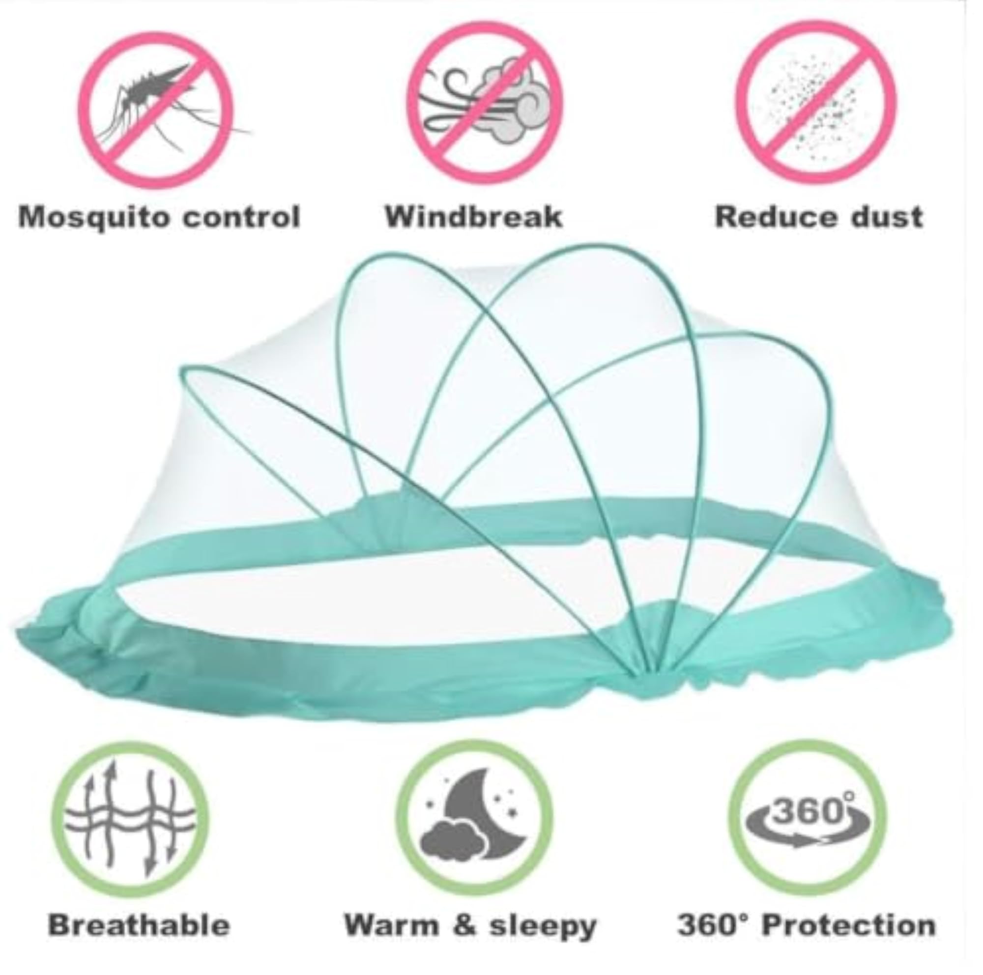 Newborn Baby Mosquito Net Foldable Safety Bed Cover