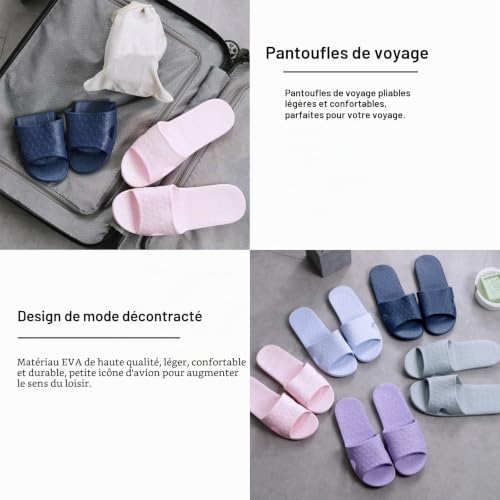 Anmerl Chaussons Voyage Unisexe - Sandales Pliables AntidÉRapantes – vue 4