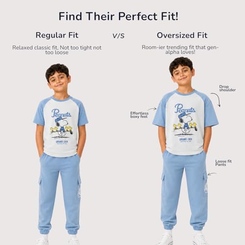 Image of Nap Chief Girls Cotton Official Cartoon Characters and Printed Co ord Set, Tshirt & Flared Pant Set for Casual Wear