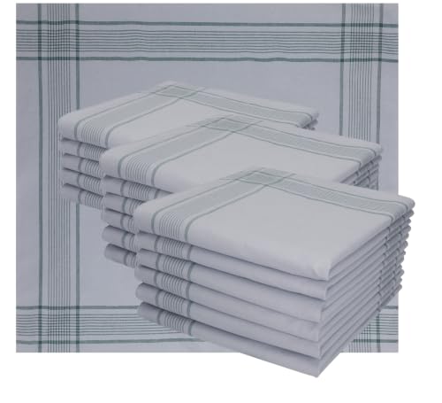 Betz 12 Stück Bundeswehr Taschentücher XXL Army Herren Stoff Taschentücher Set Größe 50x50 cm 100% Baumwolle