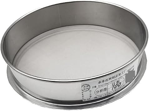 INTCHE Standard Laboratory Test Sieve Filter Mesh Screen Mesh Sample Sieve Soil Sieve Inspection Pharmacopeia Sieve Dia 20cm 12-200mesh Color 10 mesh2mm