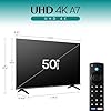 Hisense 50" Class A7 Series (50A7NF,2025 Model) 4K UHD Smart Fire TV, Voice Remote with Alexa, Wide Color Gamut, HDR10+, Dolby Vision, Dolby Atmos, Game Mode, ALLM, Stream Live TV Without Cable